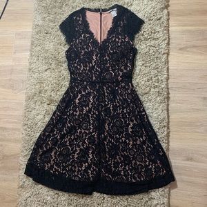 H&M black and pink dress